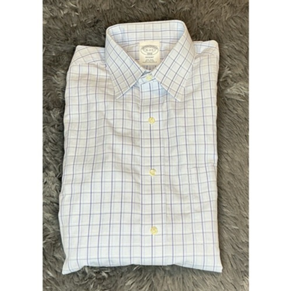 Brooks Brothers 15 2/3 Regent Men's Button Down Long Sleeve 100% Cotton Shirt